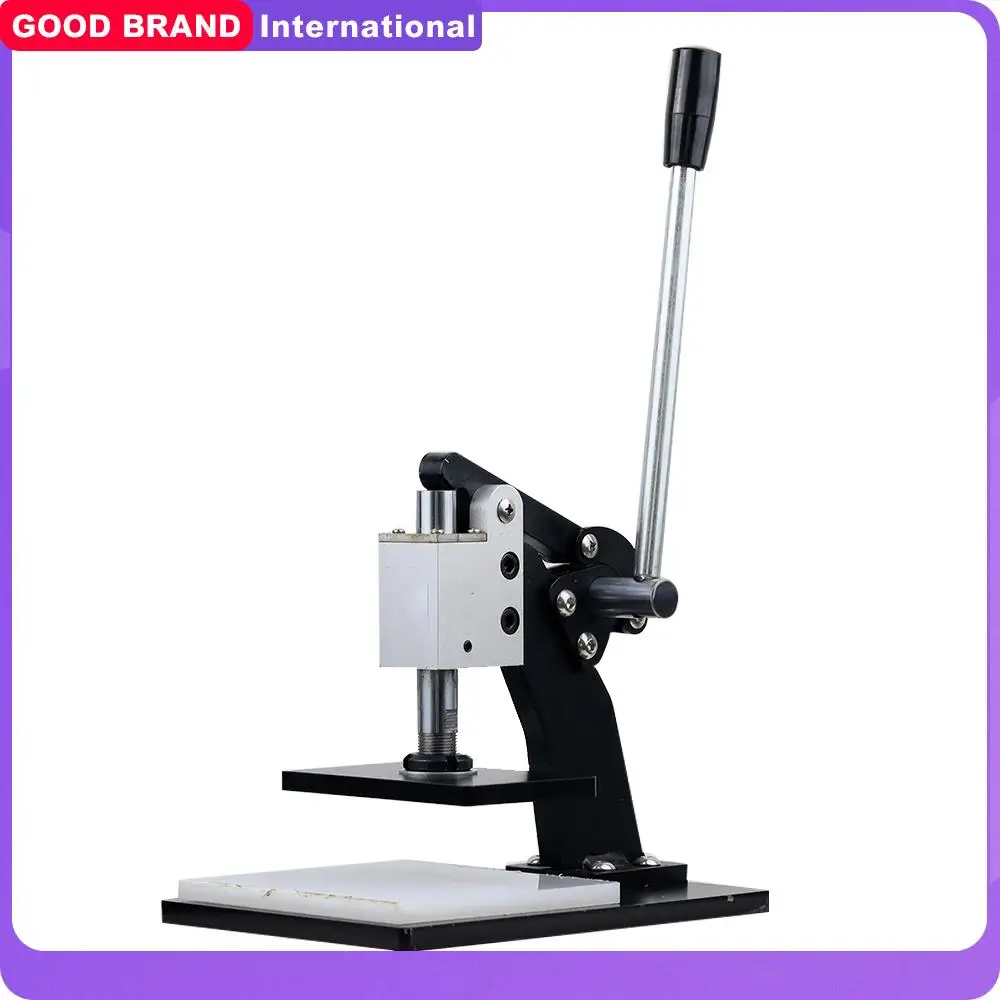 90x130mm Leather Die Cutting Machine Hand Press Sampling Punching Tool Photo Paper PVC/EVA Sheet Cloth Mold Cutter 0.8T Force