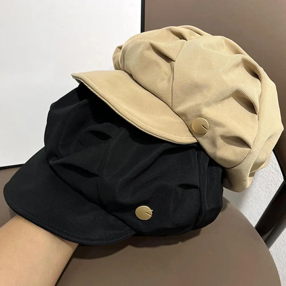 Elastic Warm Hat High-quality Fabric Hat Stylish Lightweight Windproof Women's Winter Hat Soft Elastic Solid Color for Cold