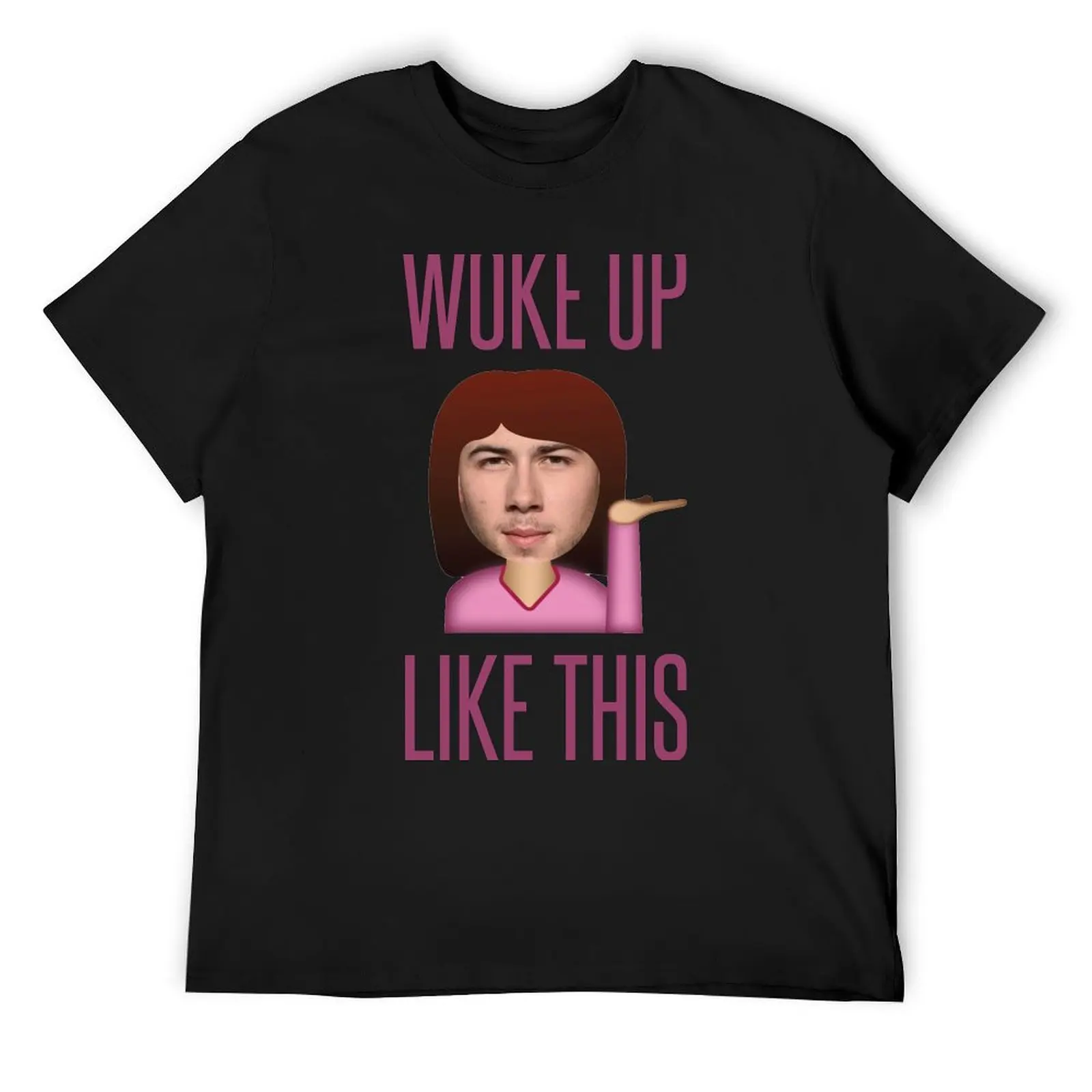 

He Woke Up Like This T-Shirt custom t-shirts plain summer 2025 mens t shirt