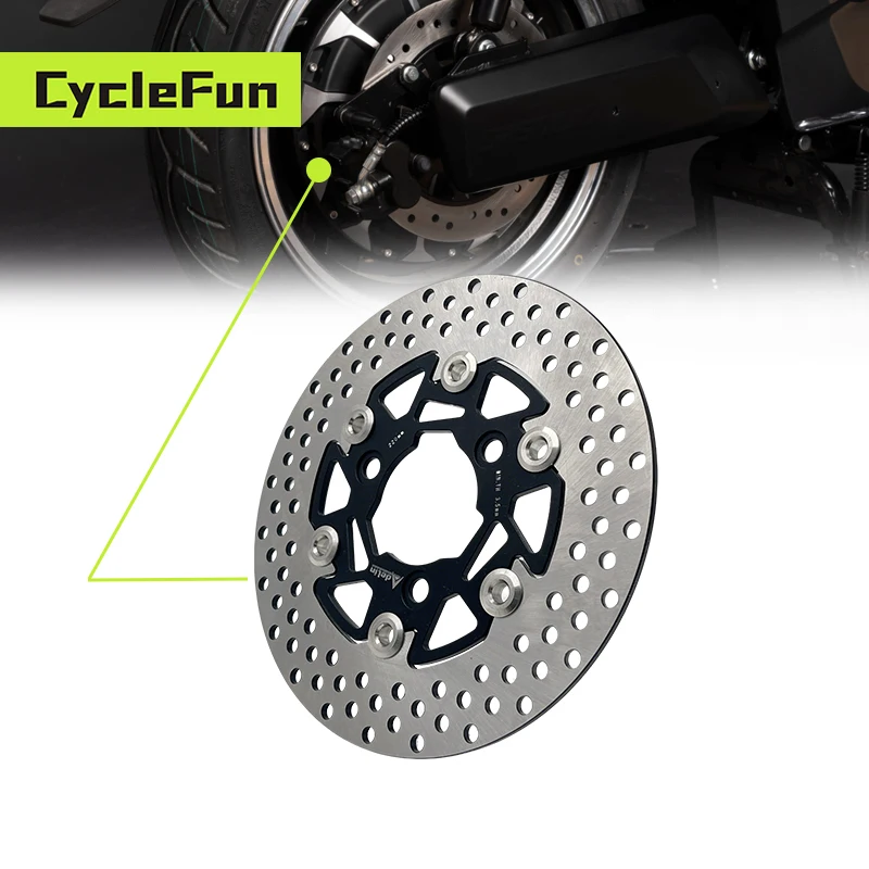 High Quality Adelin Brake Disc 220mm White Steel Floating Rotor 3.5mm Thickness for QS Hub Motor Electric Scooter Motorcycles