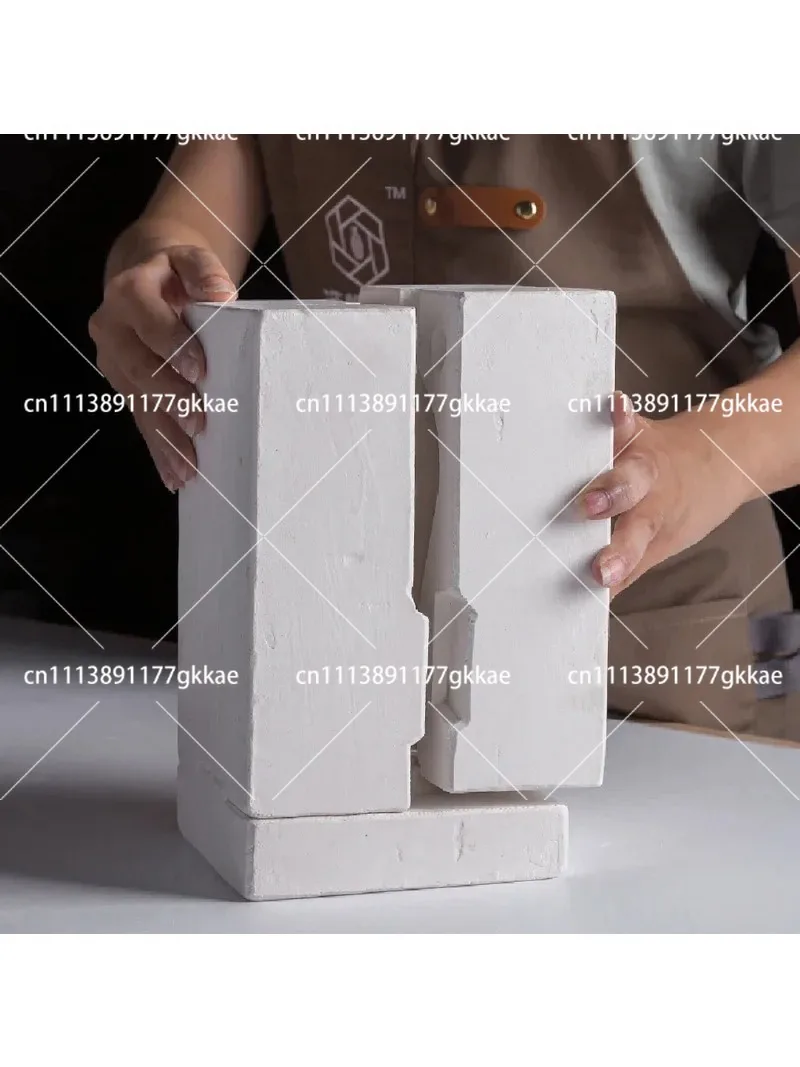Plaster Vase Mold Pottery DIY Ceramic Grouting Mold Semi Finished Plaster Craft Tool