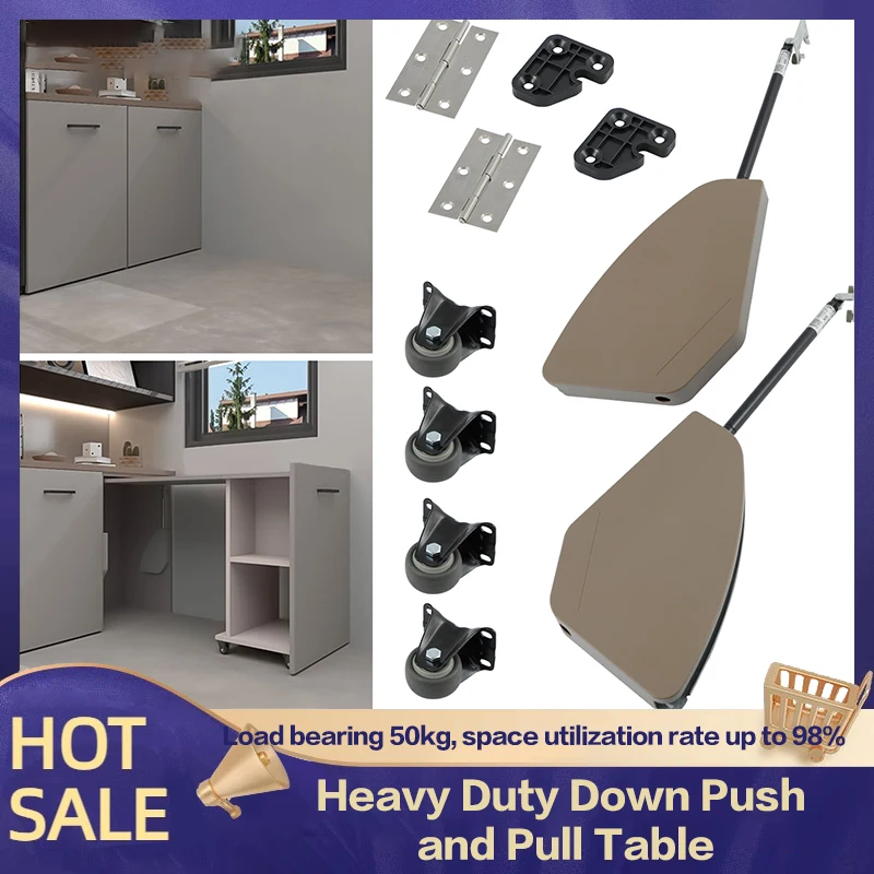 

Sliding Cabinet Bottom Flip Folding Table Hardware Accessories Dining Table Telescopic Invisible Support Desk Extension Bracket