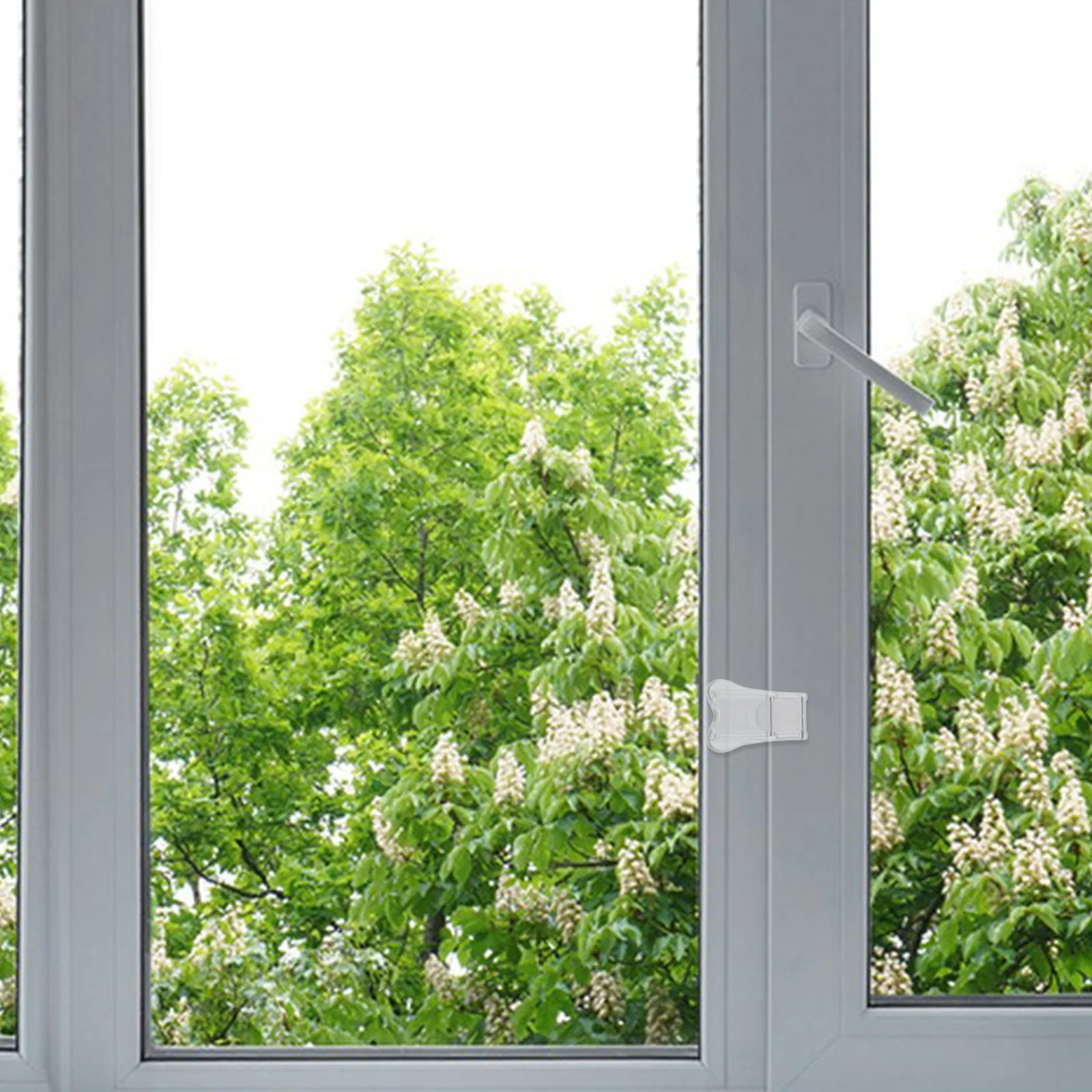 4 قطعة أقفال نافذة سلامة الطفل شفافة انزلاق الباب الطفل برهان مزلاج سهلة التركيب العالمي صالح دائم ABS #2