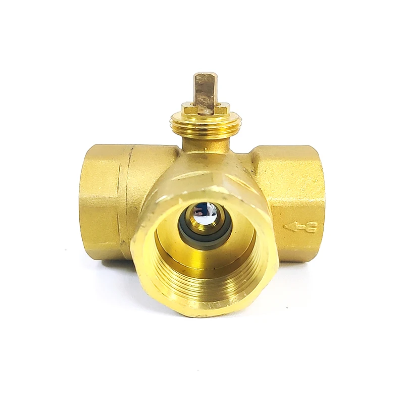 3/4inch Brass Three Way L Type Female Thread Motorized Ball Valve