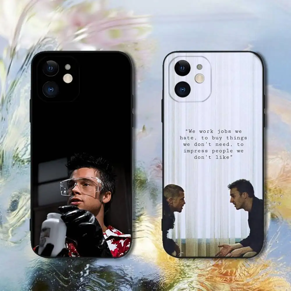 

Film F-Fight Club Phone Case For iPhone 16,15,14,13,12,11,Plus,Pro Max,XS,X,XR,SE,Mini,e,8, Soft Silicone Cover