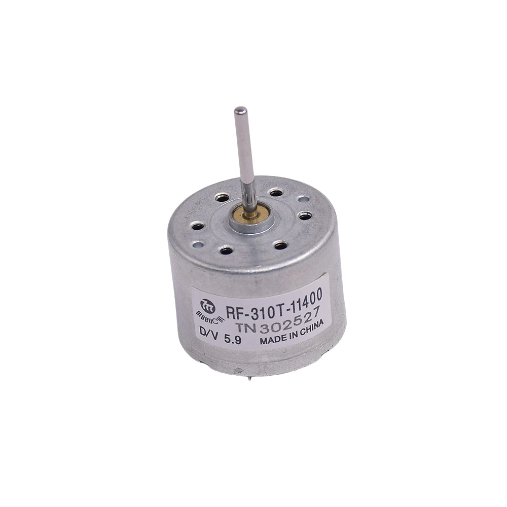 

RF-310T-11400 D/V 5.9 Micro 24mm 310 Motor DC 3V 5V 6V 7300RPM Mini Round Spindle Motor 17mm Long Shaft for Audio CD DVD Player