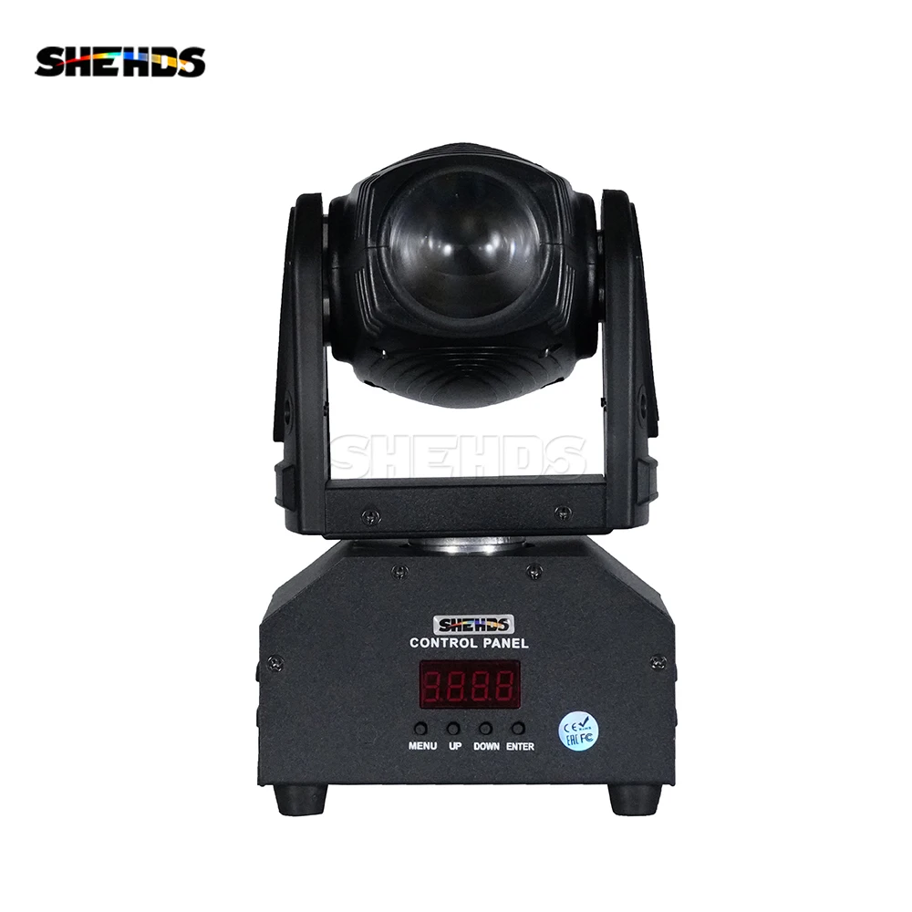 Imagem -03 - Shehds Mini Led Spot Beam 10w Moving Head Light Dmx512 Strobe para Casa Disco Bar Stage Wedding Show