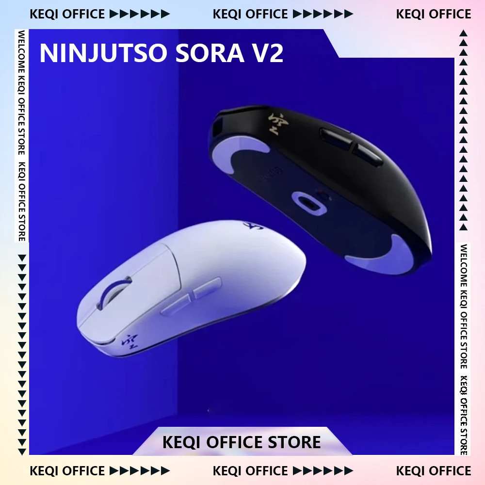 

Беспроводная мышь Ninjutso Sora V2, 2,4G, 2 режима, USB 8k, игровая мышь, легкий датчик Paw3395, киберспортивный ПК, геймер, офисные аксессуары