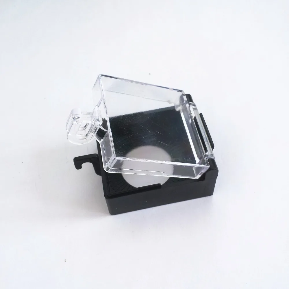 1Pc Plastic Emergency Push Button Switches Black or Red Clear Safety Protector Cover Cap 22mm or 16mm Inner Hole Diameter
