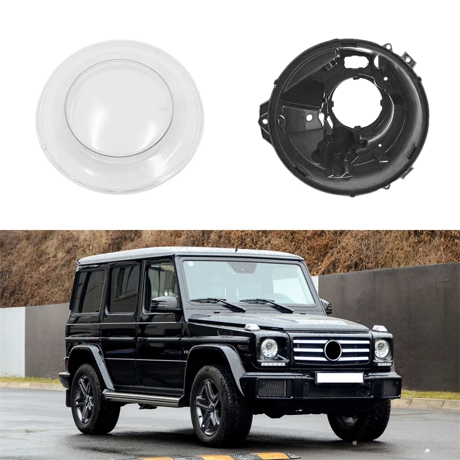 

For Mercedes Benz G Class W463 2007-2018 G500 G55 G63 G400 Car Base Head Lamp Shell Headlight Base Headlight Glass Shell