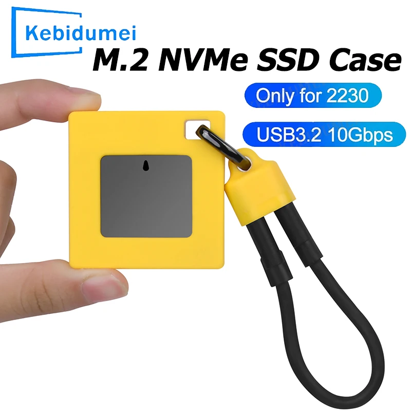 Mini 2230 NVMe Enclosure for PCIe SSD External Adapter M.2 USB3.2 to Type C Hard Drive Disk Case SSD Aluminum Case 10Gbps for PC