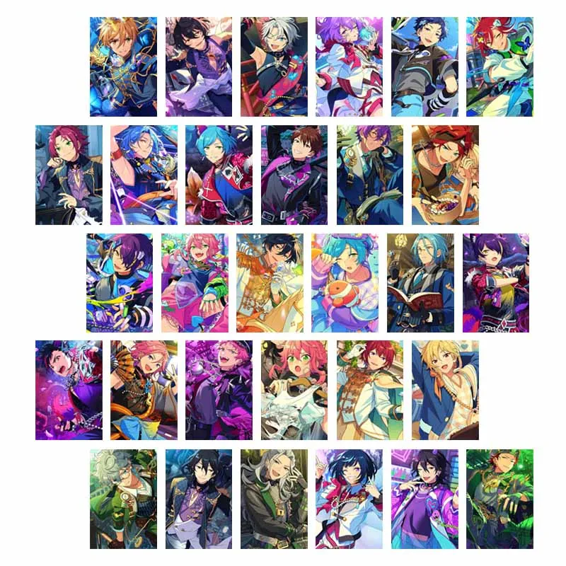 

10/30PCS Anime Game Ensemble Stars Poster Cards Wall Collage Kit Home Decor Art Prints Dorm Bar Decoration Postcards Teens Gifts
