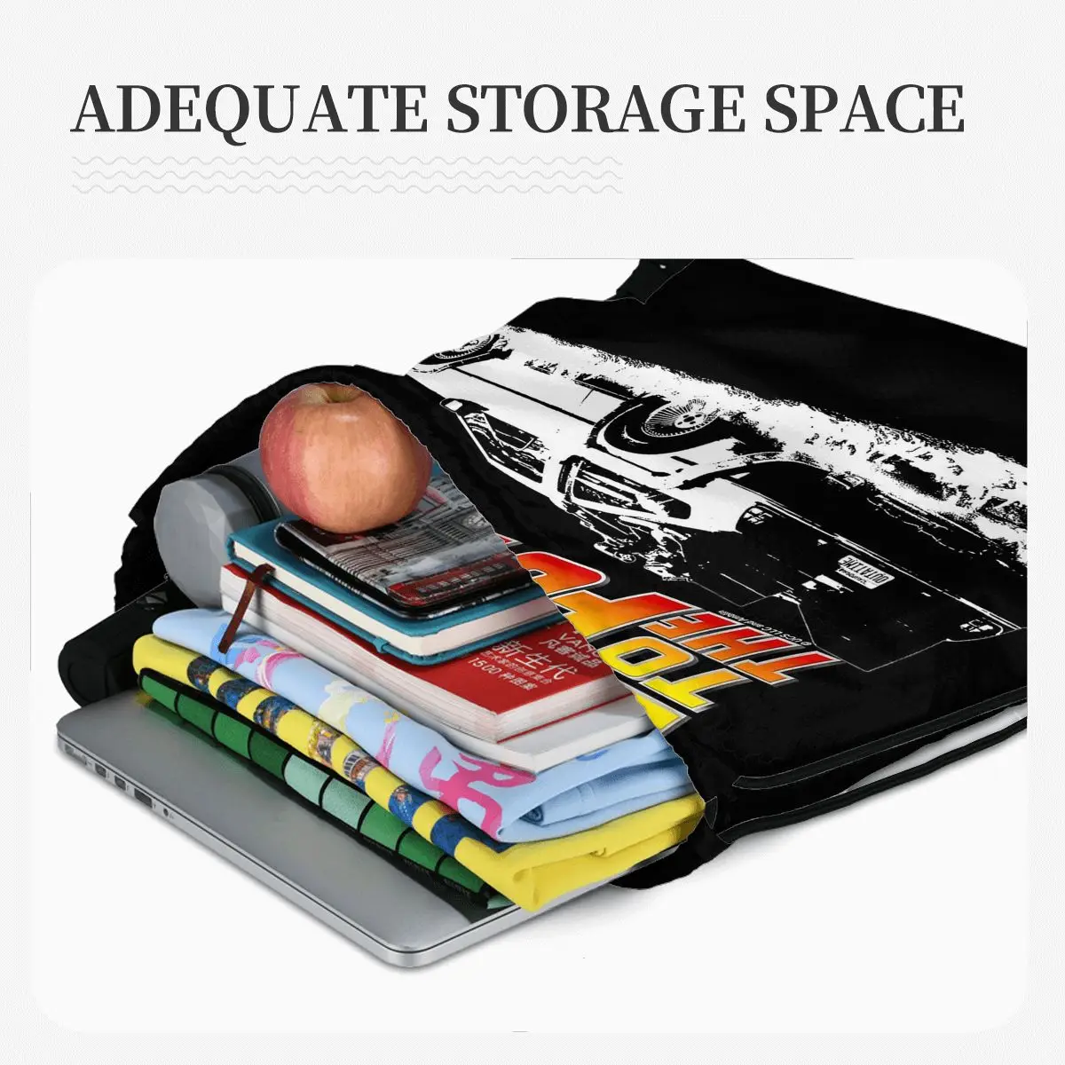 Retro Back To The Future Backpacks Fashion Drawstring Bags Shoes Bag Book Bags for Travel Students view 6