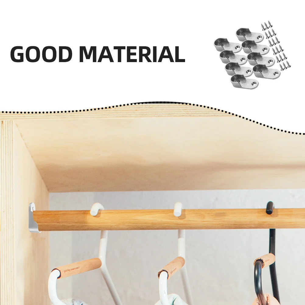 Kledingstok van Kast Kast Steunstang Hardware Verstelbare Kleding Socket Hanger Zinklegering Eindhouder voor