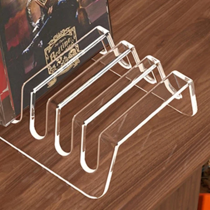 CD Rack, Album Display Rack, Transparent Storage Rack For Records, And Tapes, Multifunctional Counter Display Rack