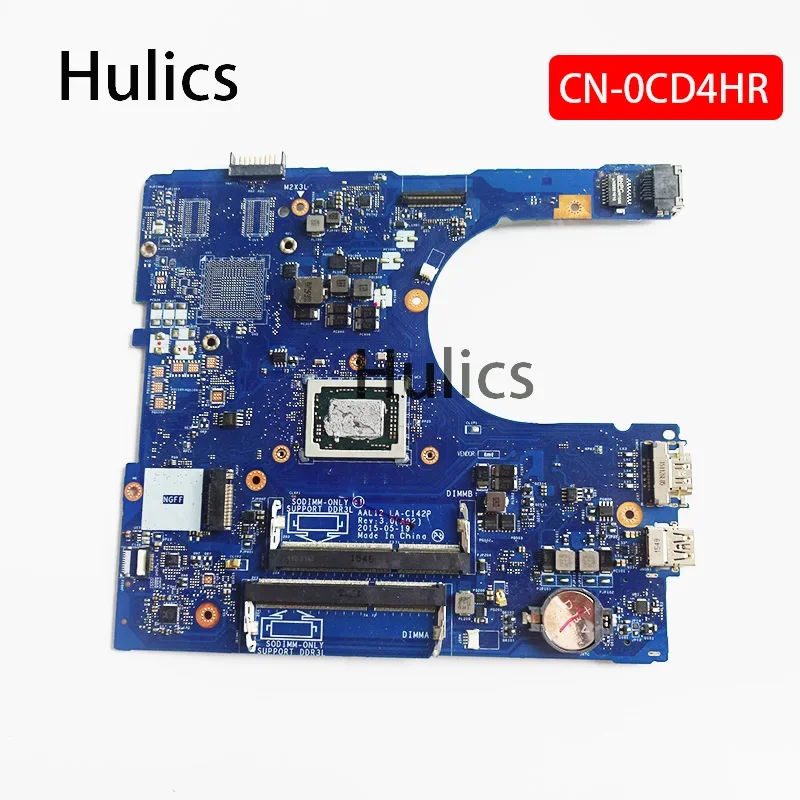 Hulics ใช้สําหรับ Dell Inspiron 5555 5455 เมนบอร์ด A10-8700P Cpu AAL12 LA-C142P REV:3.0 CN-0CD4HR 0CD4HR CD4HR เมนบอร์ด