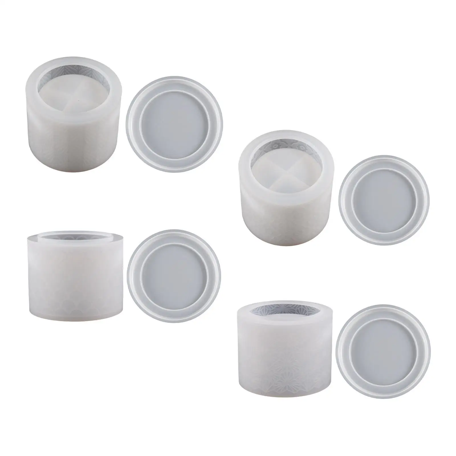 

Round Cup Silicone Casting with Lid Handmade Accessory Cube Round Box Mould