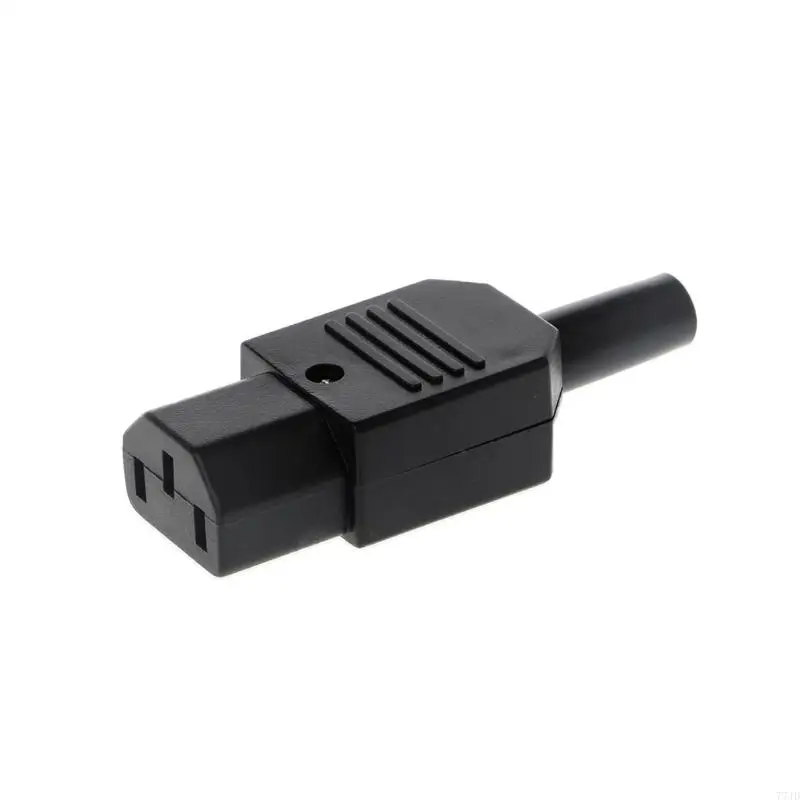 77JD IEC 320 C13 Plug betina Konektor Daya Rewirable 3 Pin Socket 10A /250V