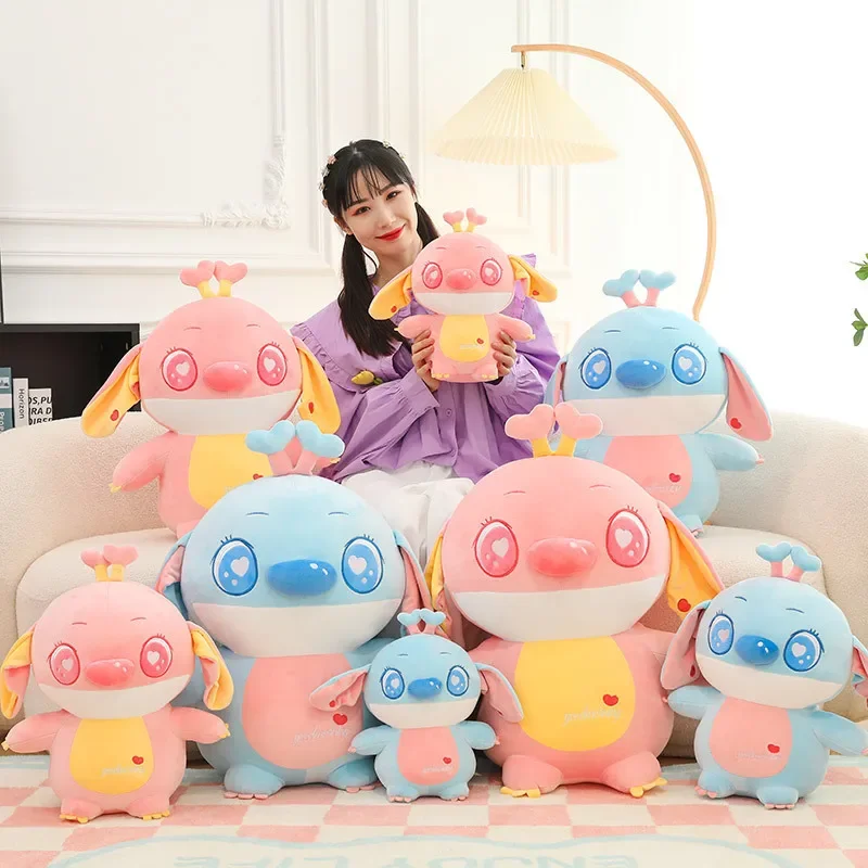 

Новый Kawaii мультфильм Дисней Лило и Стич большая плюшевая игрушка аниме ангел плюшевые мягкие куклы подушка детский подарок на день рождения