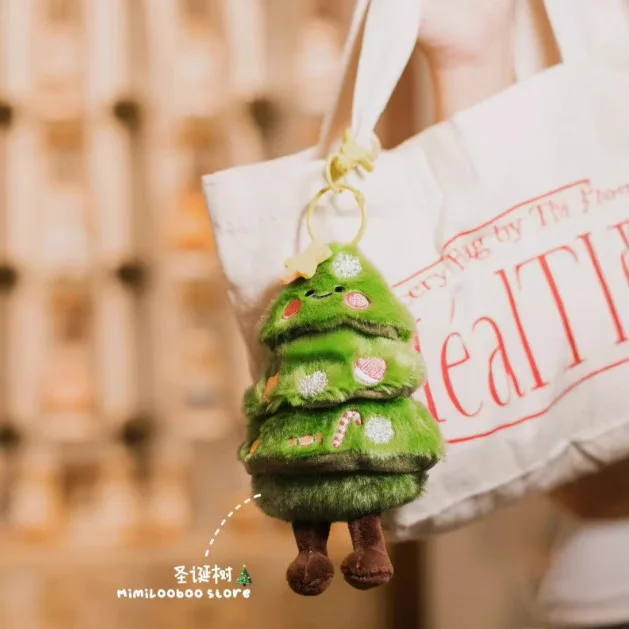 Picture 4: Cartoon Christmas Tree Snowman Pendant, Car Decoration Pendant, Plush Bag Pendant, New Christmas Home Decoration Birthday Gift