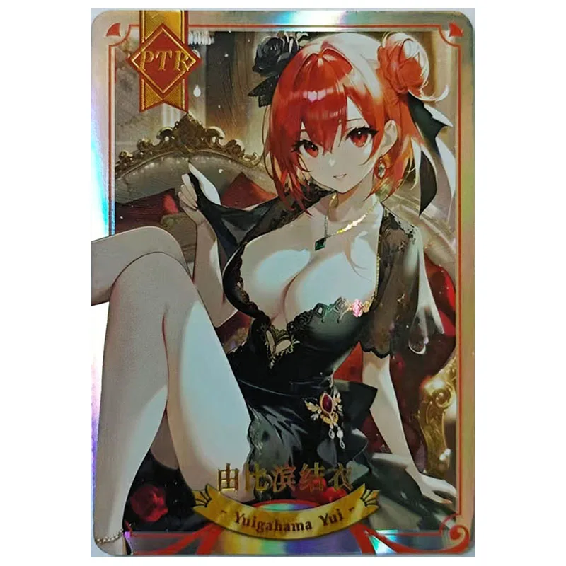 อะนิเมะ Gotde s และ ry Rare PTR Koc c ground cards Tokisaki Kurumi Yae Miko Rem Ram Yuuki Asuna Chika ของเล่นสําหรับ boys วันเกิดปัจจุบัน