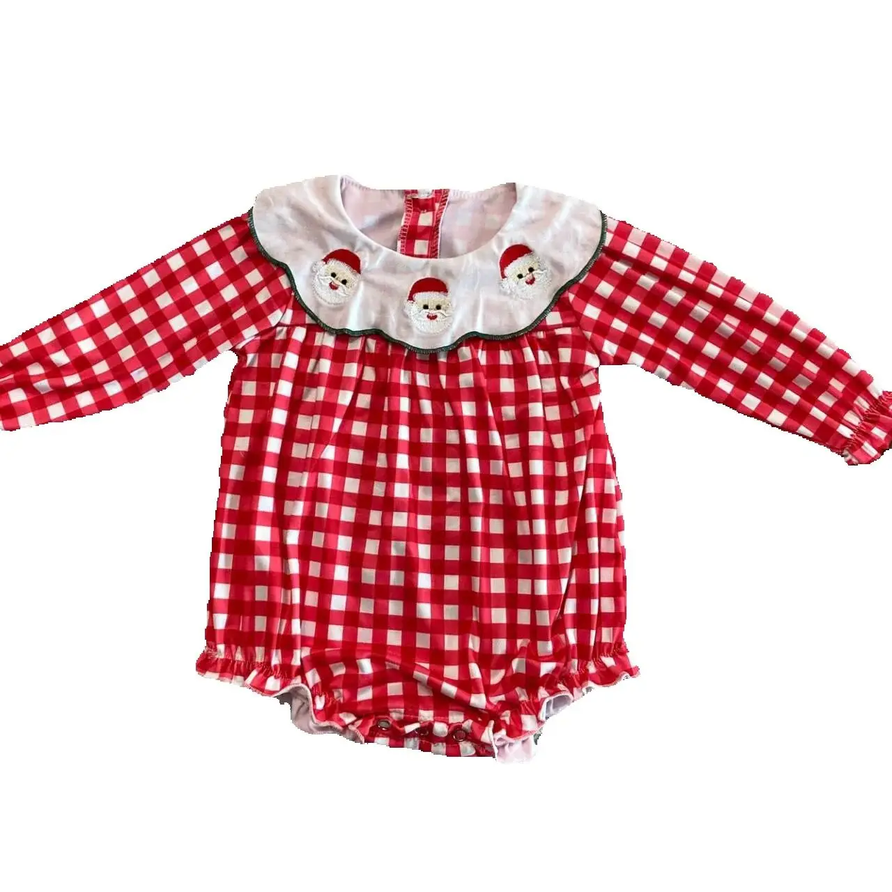 

Треугольный комбинезон с Санта-Клаусом для девочек, комбинезон для новорожденных 0-2 лет, эксклюзивная детская одежда