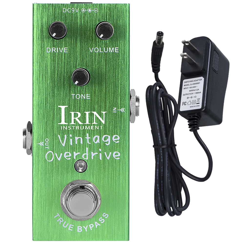 

IRIN AN-01 Effector Vintage Overdrive Pedal Classic Tube Screamer Overdrive Effect True Bypass Electric Guitar Pedal Accessories