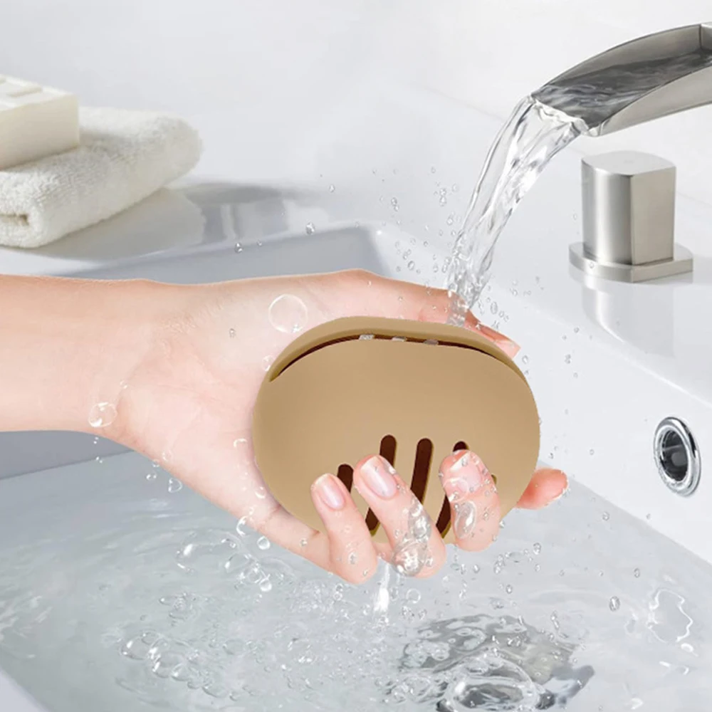 Make-upsponshouder Milieuvriendelijke siliconen schoonheidseieren Opbergdoos Multi-hole Travel Portable Cosmetic Puff Organizer Box