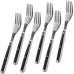 Sunnecko Damascus Steel VG10 Dinner Forks Flatware Steak Sets 1-8pcs Dining Table Fruit Beef Party Home Tool G10 Handle Gift Box