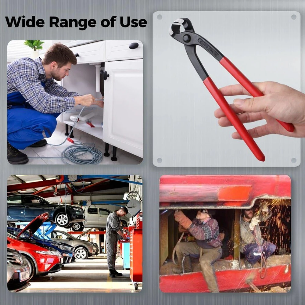 Imagem -06 - Single Ear Mangueira Clamp Alicates 10 Double Ear Clamp Alicates Ear Clamp Crimping Tool Nail Puller Remover Iron Wire Cutting