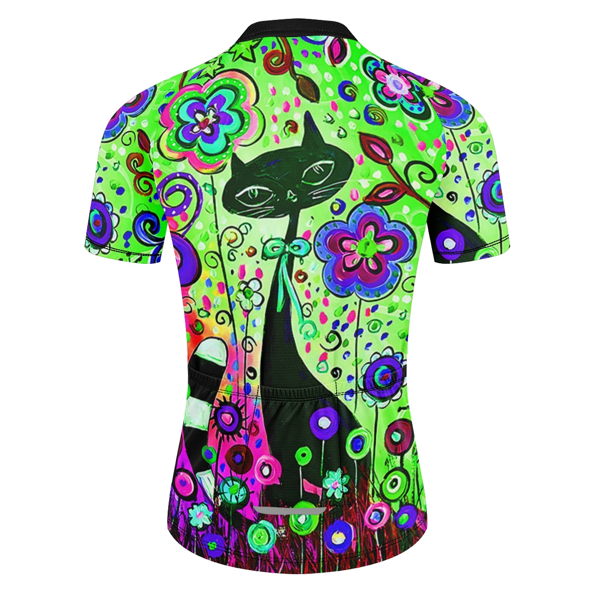 Women\'s Cycling Clothing Cute color cat Short Sleeve Mountain Bike MTB Road Bike Clothing