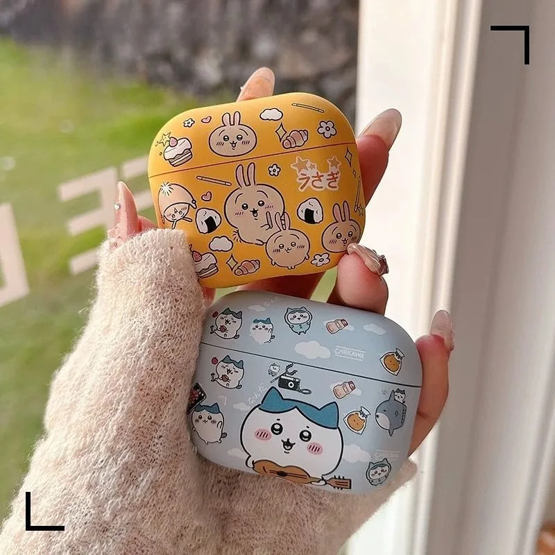 Cartoon Kawaii Applicable To Apple Headphone Case Fun and Cute Wear-resistant Drop-resistant Frosted Feel Good Quality Chiikawa
