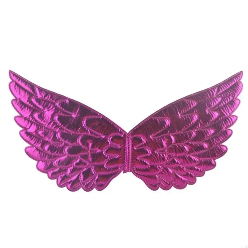 R9JD Angel Wings مرنة الفراشة الفراشة ، ارتداء ثياب Propbow قوس قزح أجنحة الأجنحة زخرفة حفلة عيد ميلاد الأميرة