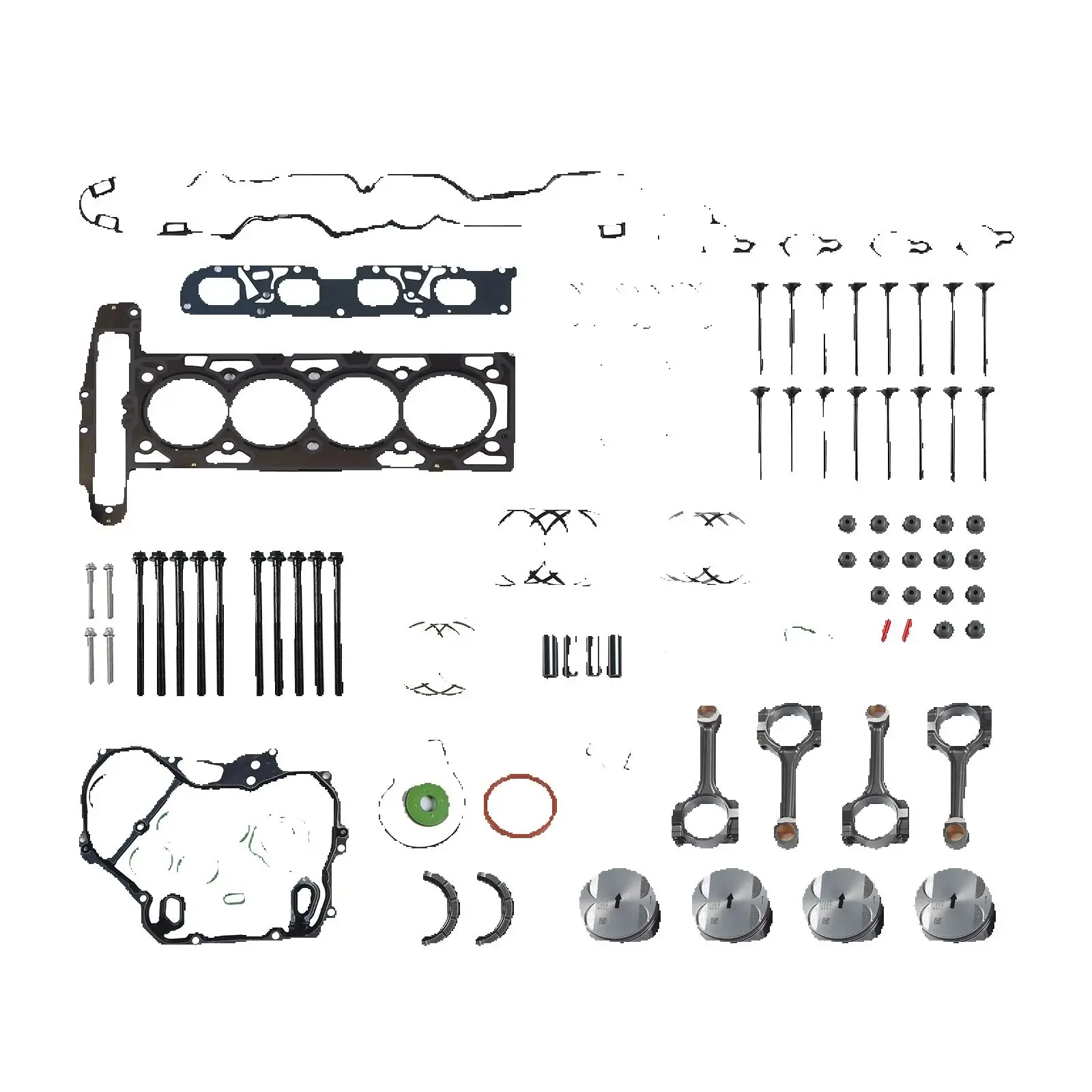 

1 комплект уплотнений поршневых клапанов для ремонта двигателя для Buick Chevrolet 2.4L 2008-2017