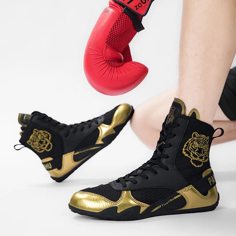 

2025 Hot Men Wrestling Boots Comfortable Boxing Sneakers for Men Anti Slip Men Fighting Shoe Professional Gym Training Shoe Man