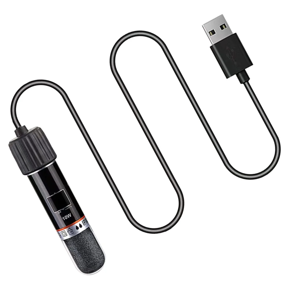 10pcs Mini USB Aquarium Constant Temperature Fish Tank Heater Aquarium Tank Heater Control Equipment Pet Supplies