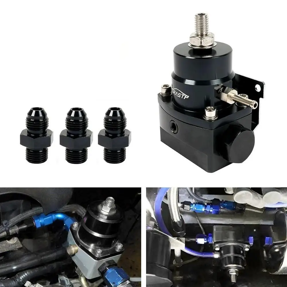 Best Seller Upgraded AN6 Fuel Regulator Aluminum Universal Racing Tuning Performance Parts for Car Adjustable Kit
