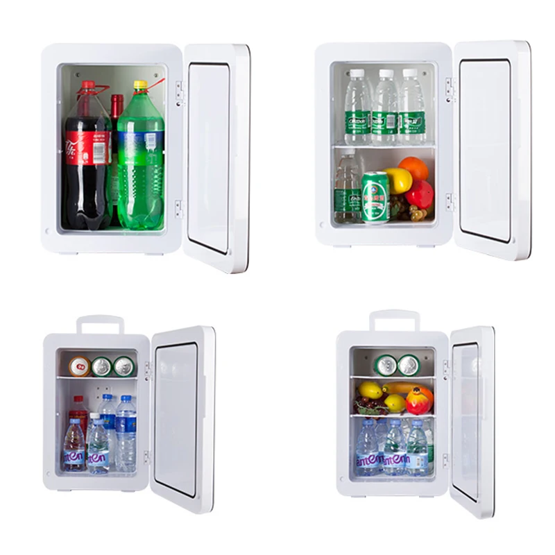 12L Beverage Heating Cabinet Mini Student Dormitory Freezer Meals Incubator Hot and Cold Cabinet Freezer Car Refrigerator