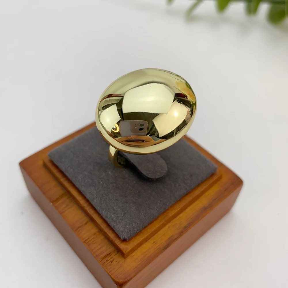 Yuminglai خاتم حفلة كبيرة للسيدات عالي الجودة 18K-خاتم مطلي بالذهب الحقيقي توصيل مجاني هدية KY26016 #5