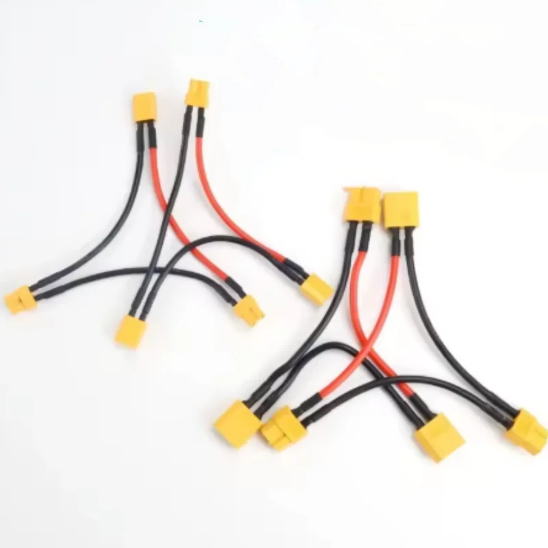 XT30/XT60/XT90/T Plug Connector Male to Female 14AWG/16AWG 10CM Battery Adapter Series Y Shape Rc Helicopter Connection Cable