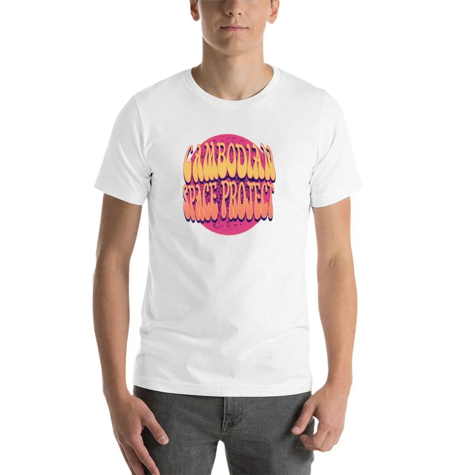 Cambodian Space Project T-Shirt funny t shirts man black cotton t-shirt plain for man package T-Shirt view 4
