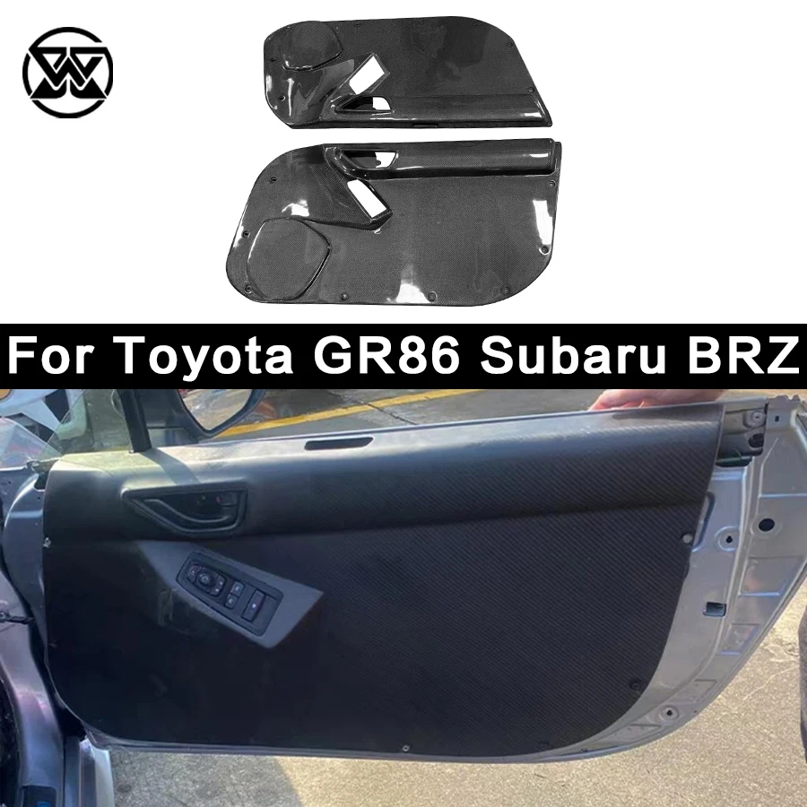 

Car Door Interior Cover For Toyota GR86 Subaru BRZ Carbon Fiber Door Fenders Interior Panels Body Kits Auto Parts