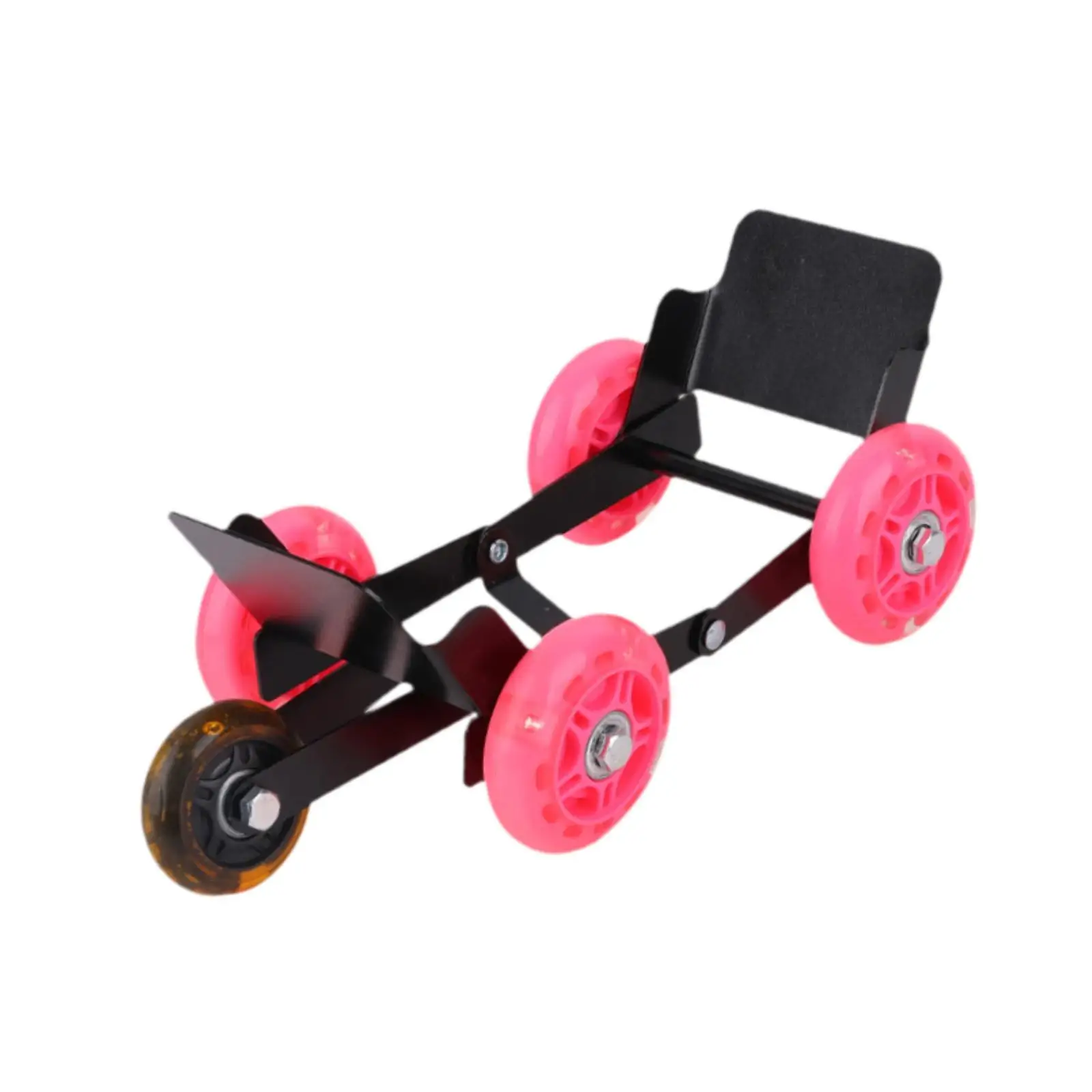 High Carbon Steel Tire Dolly Cart Nonslip Rubber Wheels Portable Foldable Garage Equipment for Motorbike Wheel Moving Repair