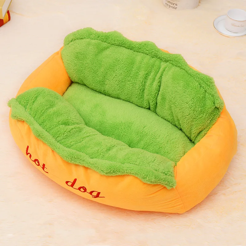 

Warm Thickened Autumn Winter Plush PP Cotton Dog Bed Soft Comfortable Pet Nest Anti Slip Moisture Proof Cat Bed Dog Accessories