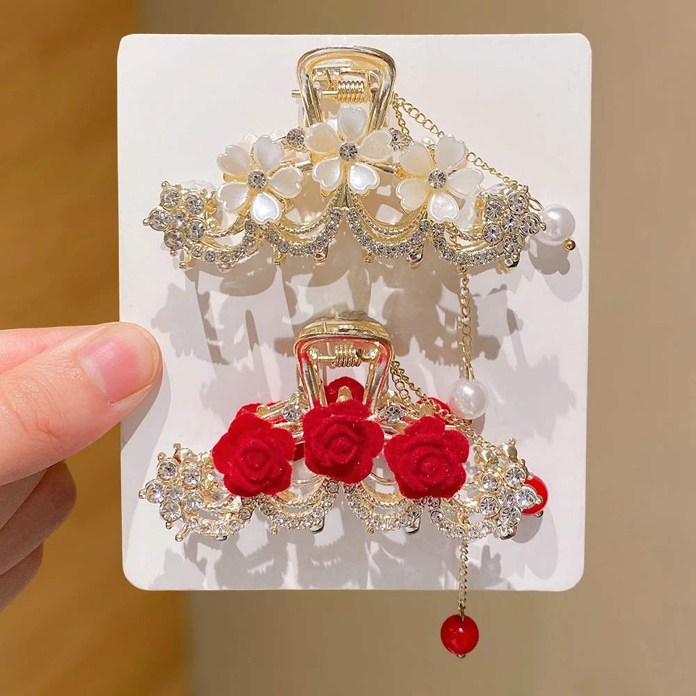 

«1/2 шт. заколки для волос с цветами, подходящие для ежедневного использования и праздничных вечеринок, идеальный подарок для друзей и семьи»