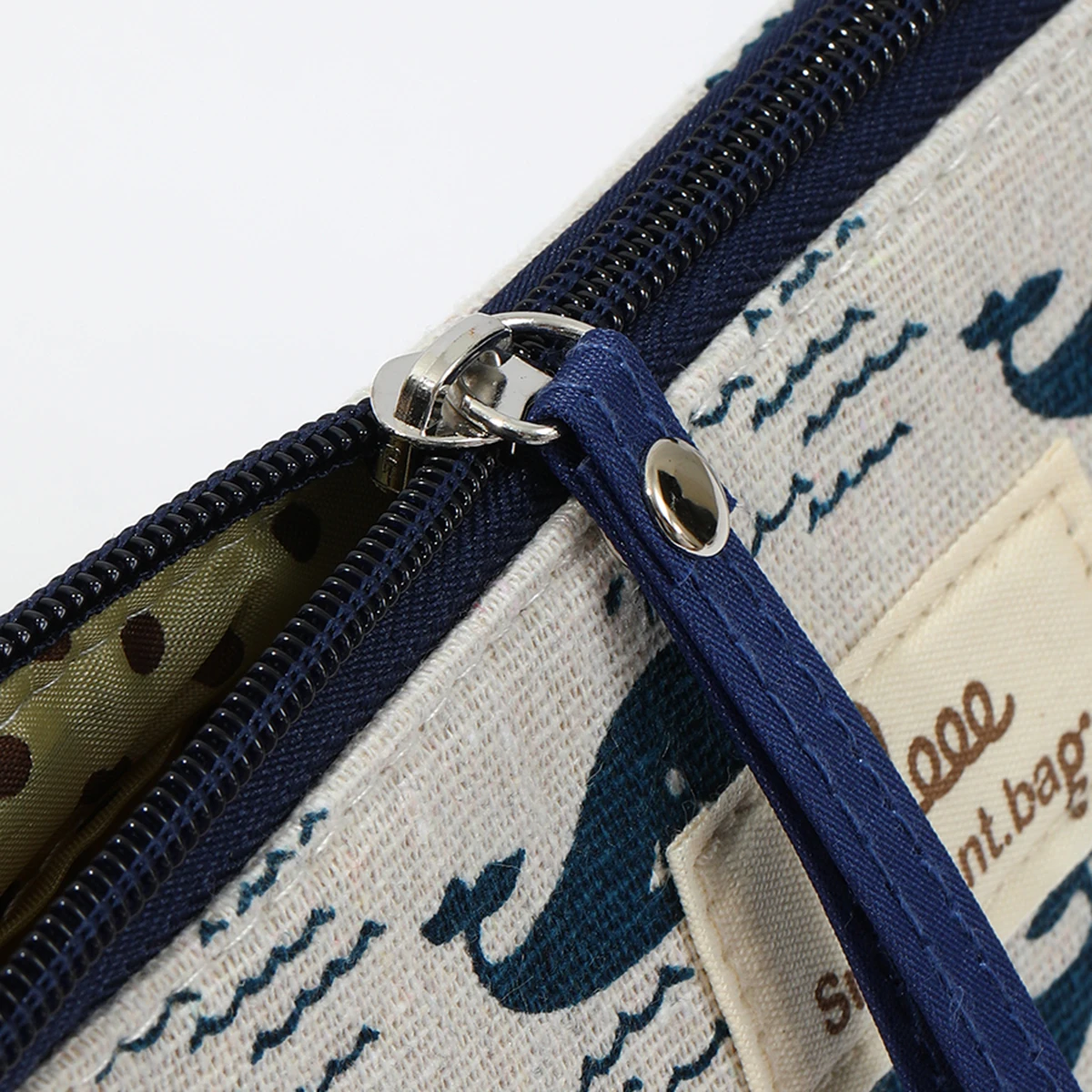 Japanische und koreanische Canvas-Kosmetiktasche, einfache und tragbare Reise-Aufbewahrungstasche, multifunktionale Studenten-Federtasche – Detail 22