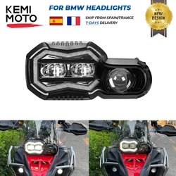 Farol led anjo olho e24 marca para f800gs adv f800r f650gs f700gs motocicleta drl atualização farol f 800r f 650gs f700gs