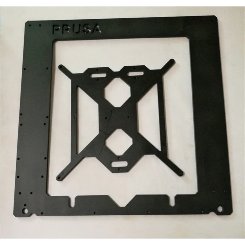 

For Reprap Mendel Prusa i3 3D printer, aluminum alloy metal frame, 6mm thick, silver oxidized