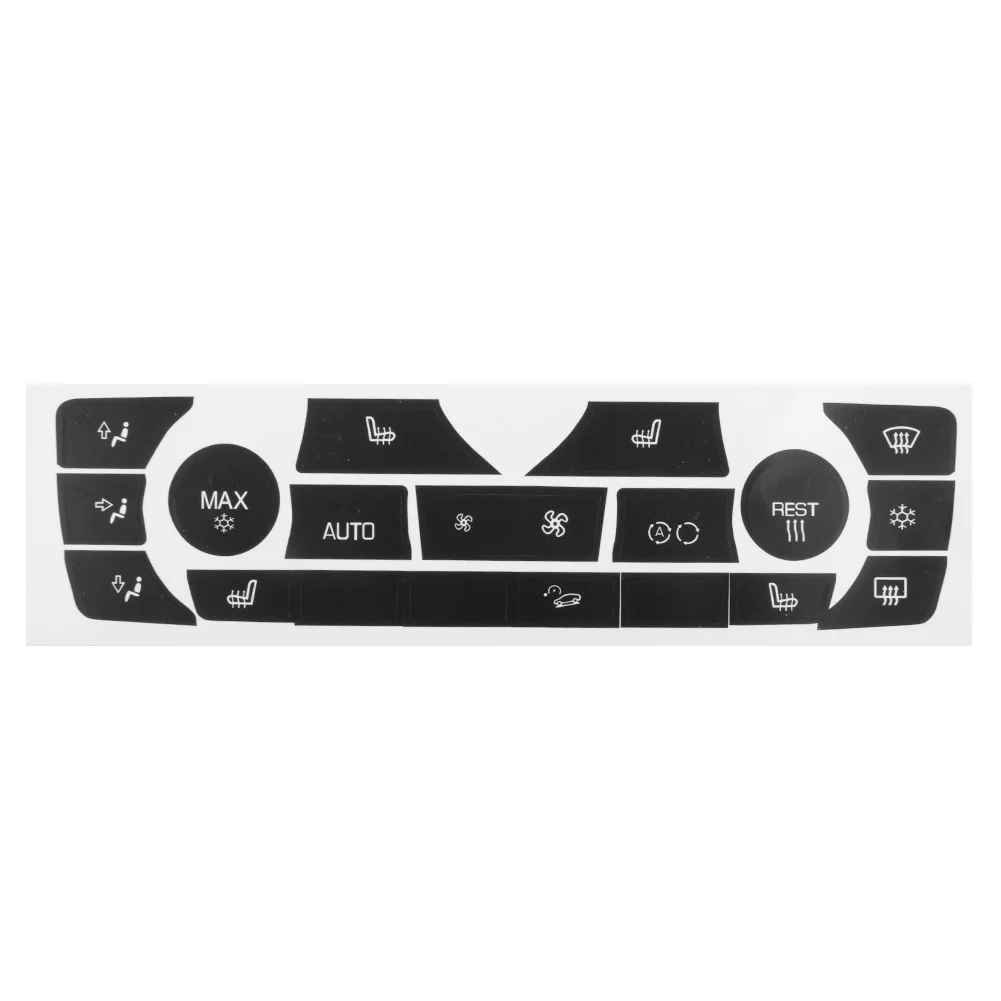 Black Vinyl Sticker Kit for AC Climate Control Buttons on For BMW For E90 E91 E92 2006-2011 Dashboard Panel Repair
