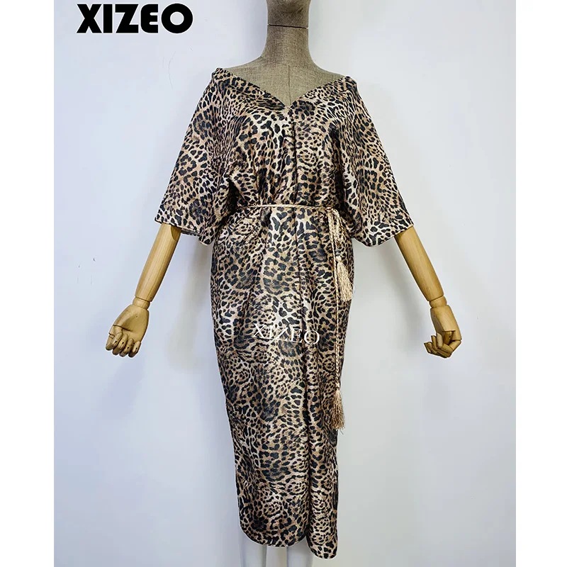 

XIZEO Elegant Autumn Winter Women Cardigan Kaftan Transpare African Holiday Free Size Long Sleeve Party Wedding Gift Kimono